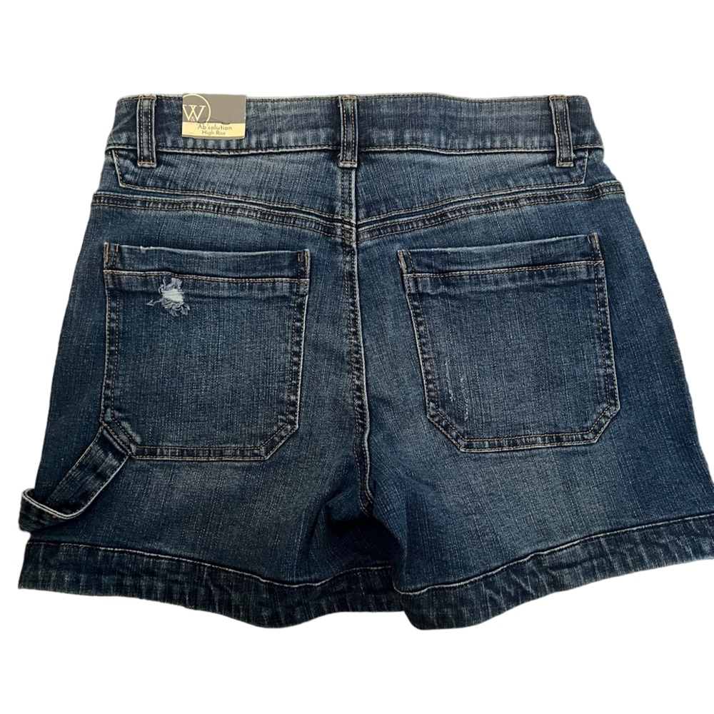 Wit & Wisdom Women’s Blue Denim Utility Shorts Nwt New Size 8 - Picture 7 of 8